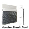 Header brush seal